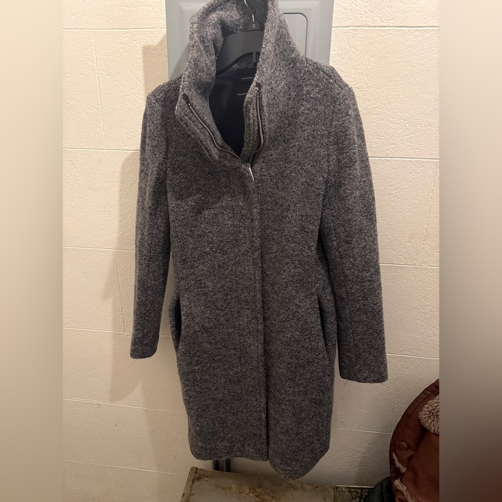Club Monaco Italian Wool Grey Coat size XS